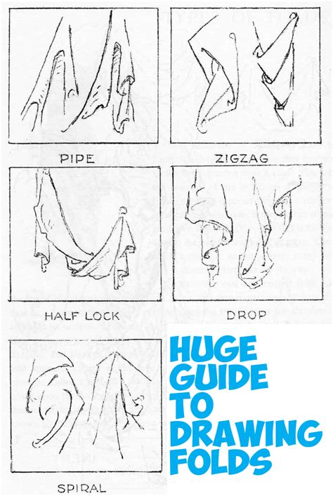 types of folds drawing